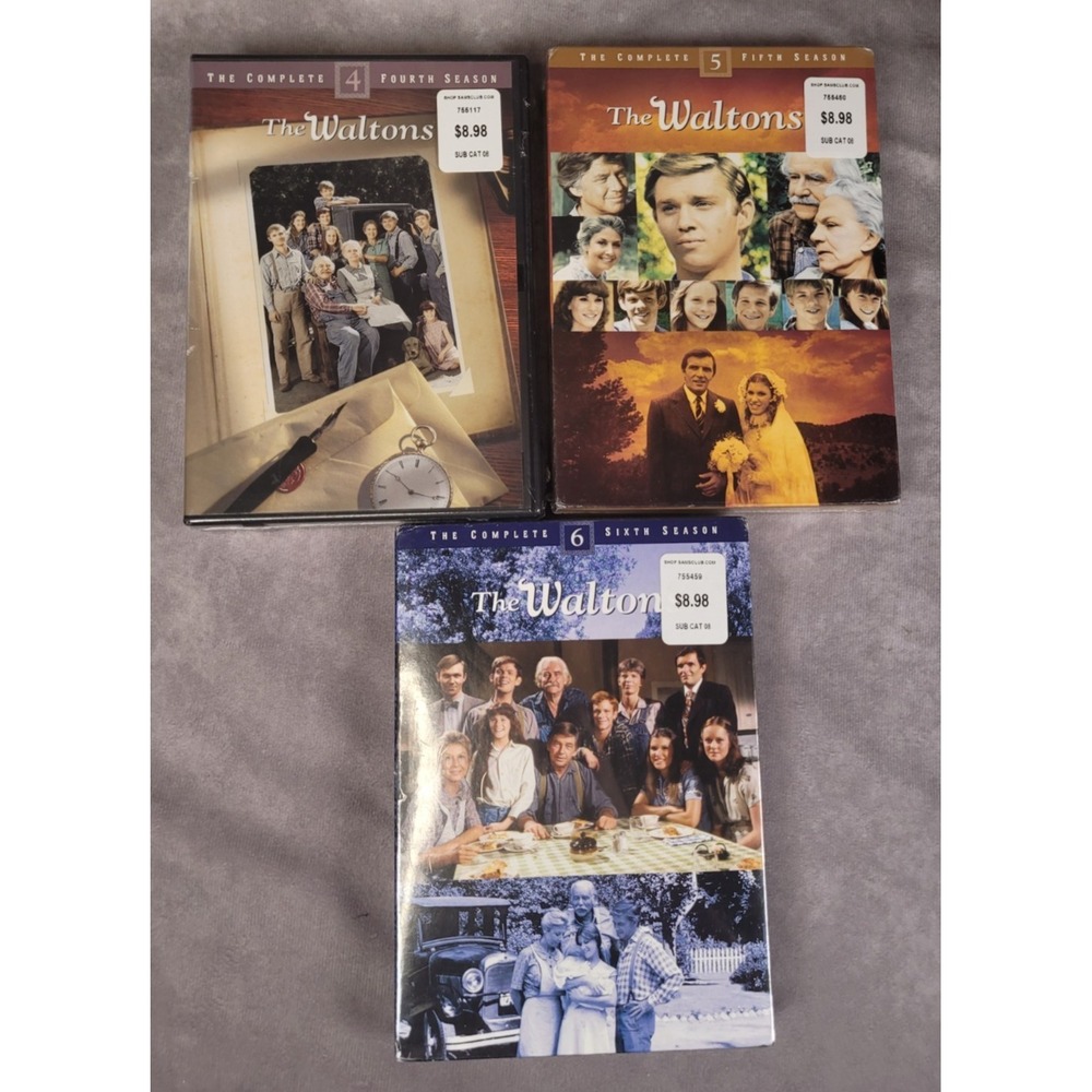 The Waltons Seasons 4,5,6 DVD Lot New Sealed Complete Fourth Fifth Sixth Seasons